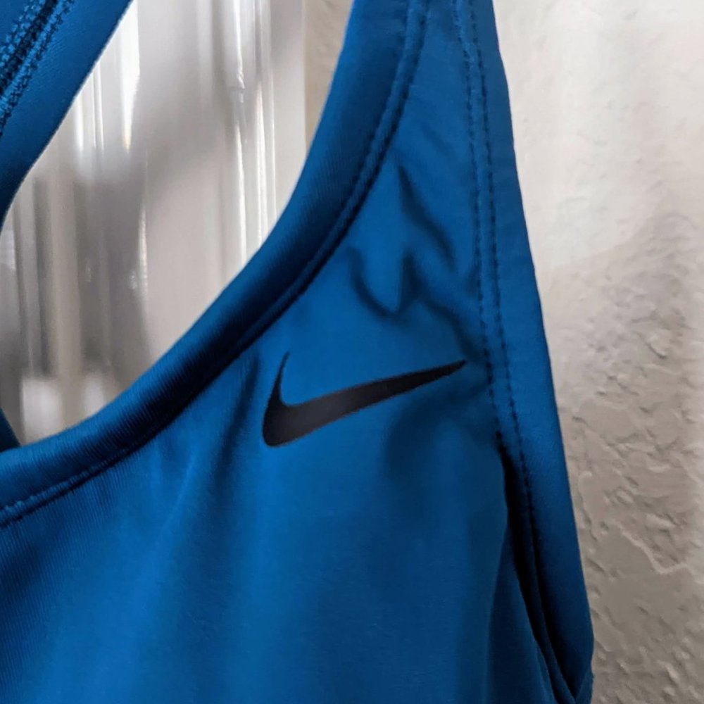 Nike Blue Racerback Swimsuit - Picture 3 of 7